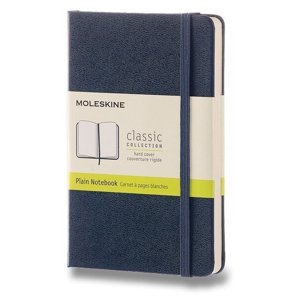 Zápisník Moleskine - tvrdé desky S čistý - modrý