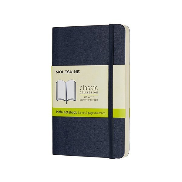 Zápisník Moleskine - měkké desky S čistý - modrý