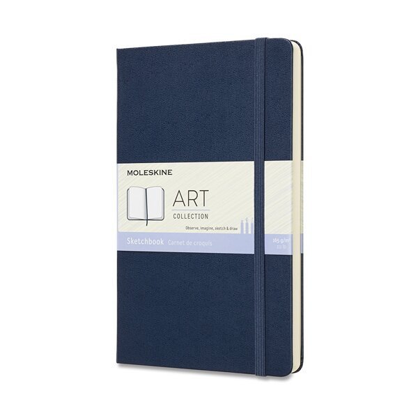 Skicář Moleskine - tvrdé desky, L - modrý