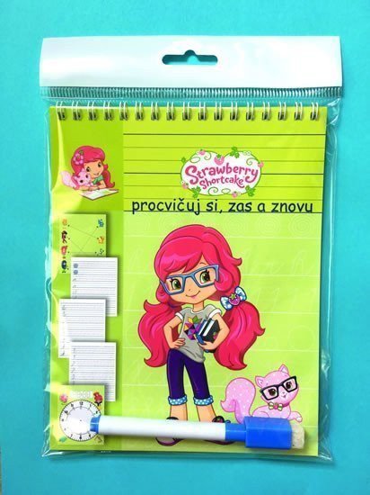 Strawberry - Stíratelné listy A5 s popisovačem – Procvičuj si zas a znovu