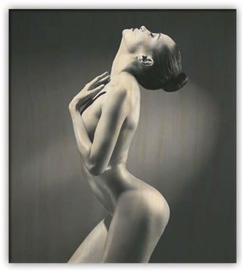 Obraz dřevěný Woman 450x520