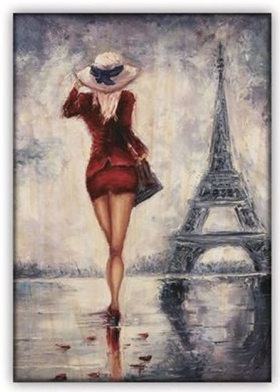 Obraz dřevěný Paris 340x485