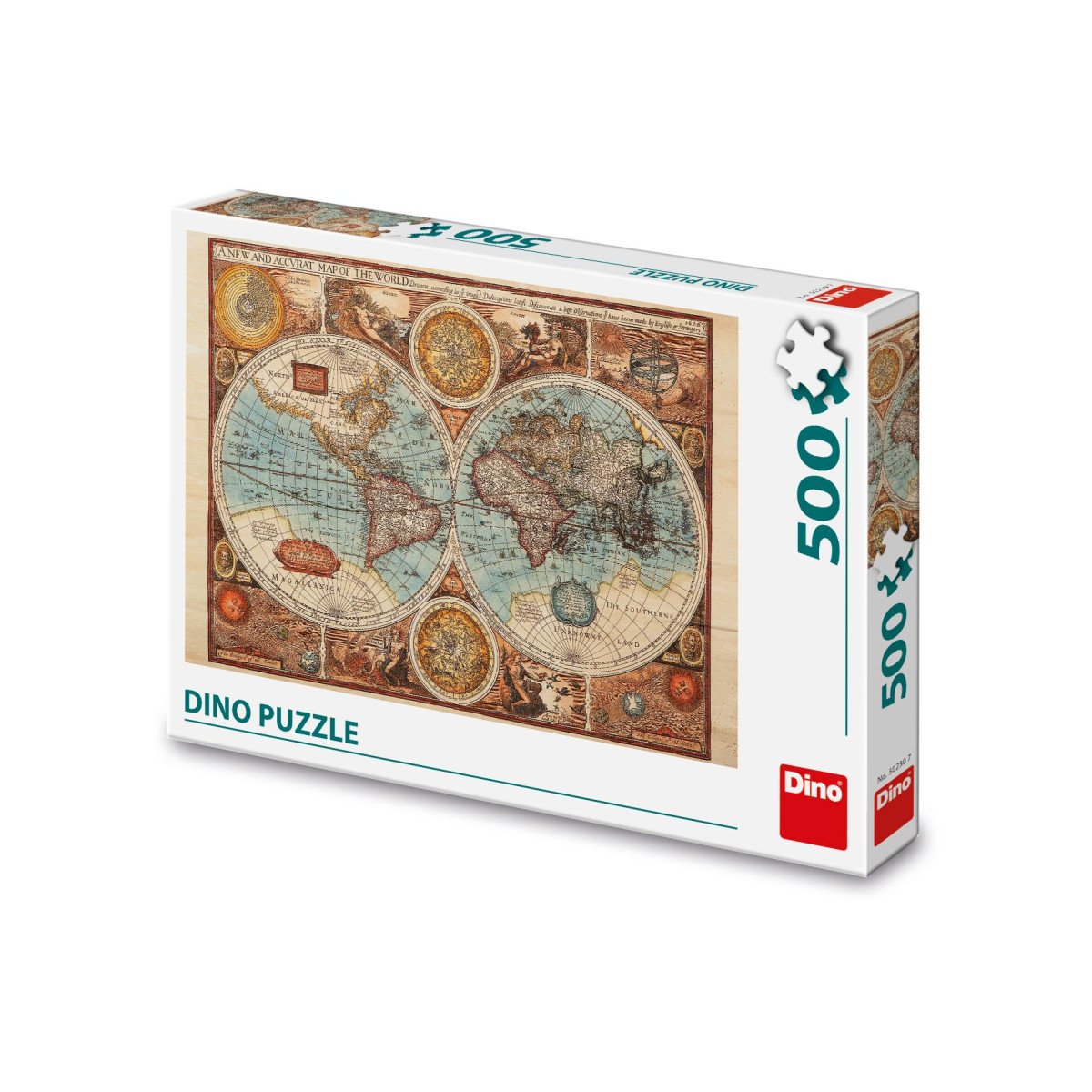 Mapa světa historická puzzle 500 dílků