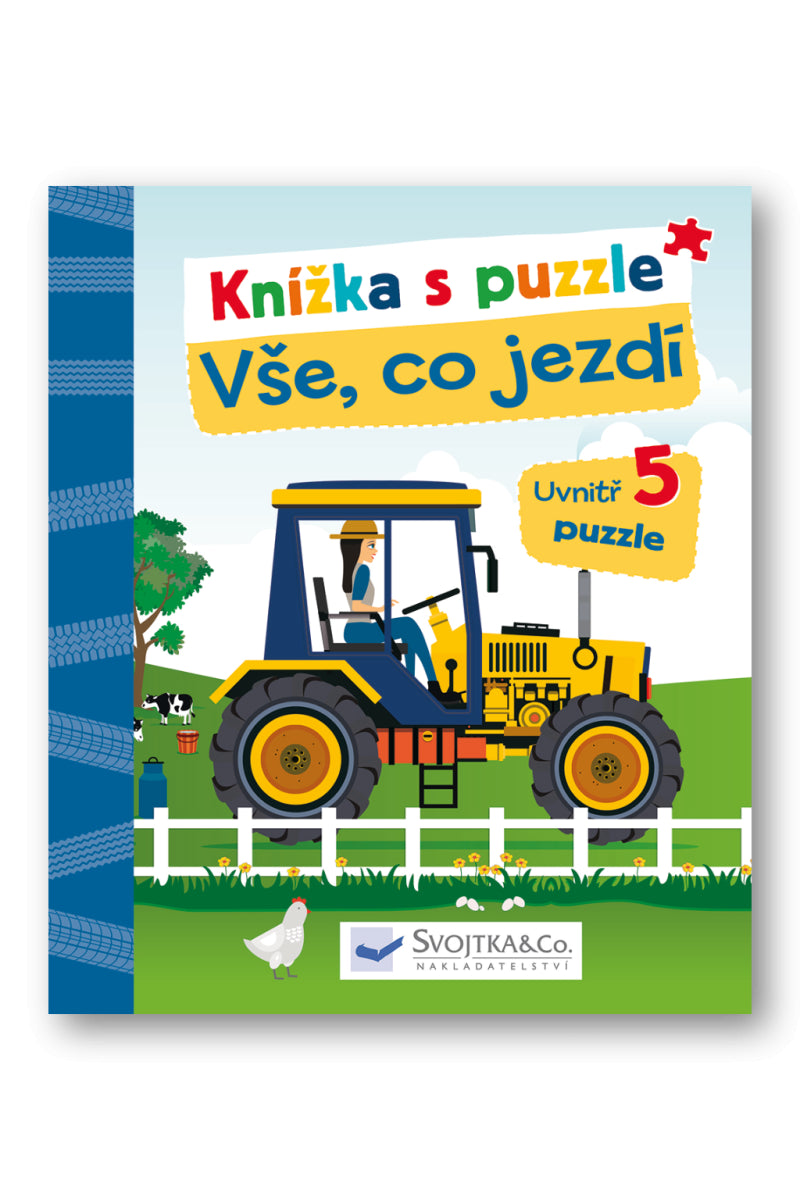 Vše co jezdí - Knížka s puzzle – Teller Laura