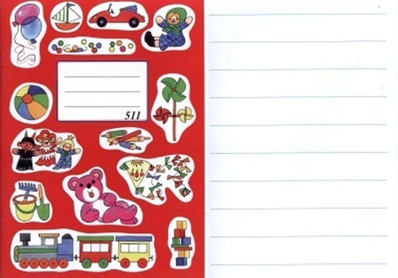 Sešit 511 červený