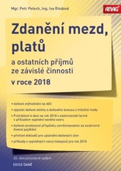 Zdanění mezd platů a ostatních příjmů ze závislé činnosti v roce 2018 – Pelech Petr