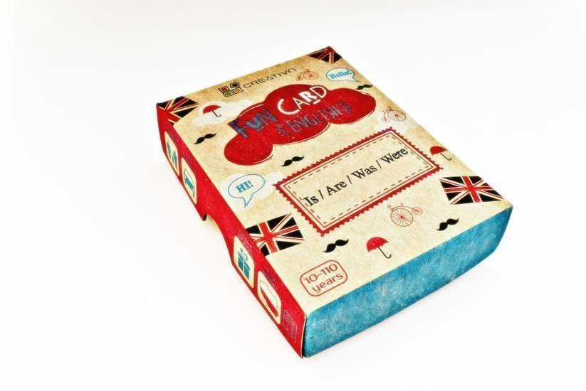 Fun Card English IsAreWasWere