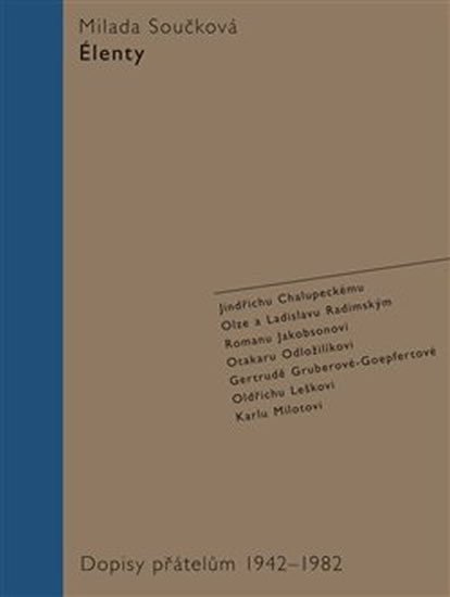 Élenty - Dopisy přátelům 1942-1982 – Součková Milada