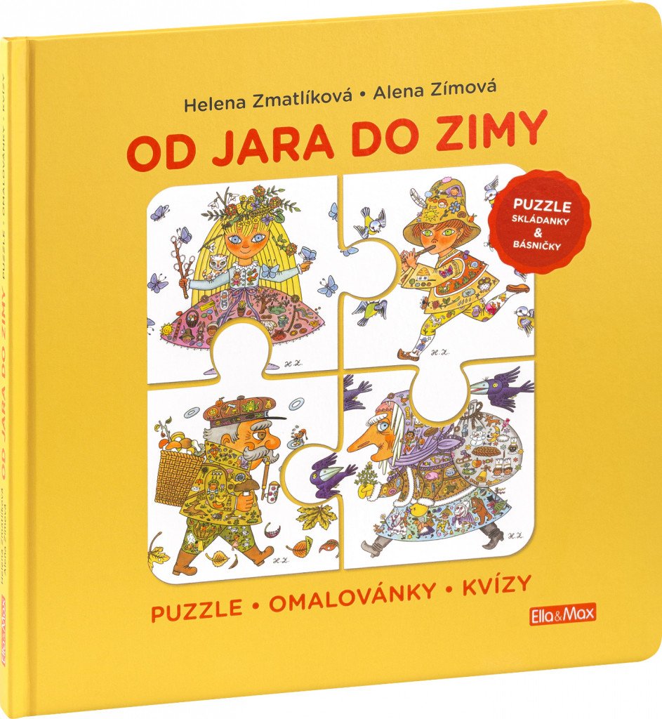 OD JARA DO ZIMY - Puzzle básničky omalovánky kvízy – Zímová Alena