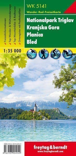 WK 5141 Triglavský národní park Kranjska Gora Planica Bled 135 000 turistická mapa