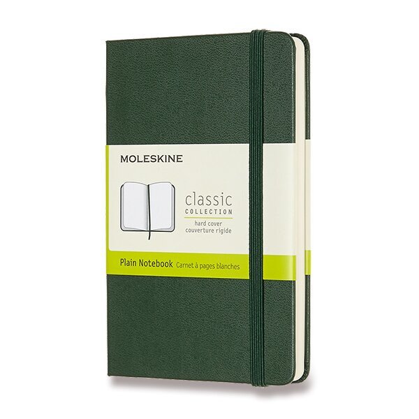 Zápisník Moleskine - tvrdé desky S čistý - tm zelený