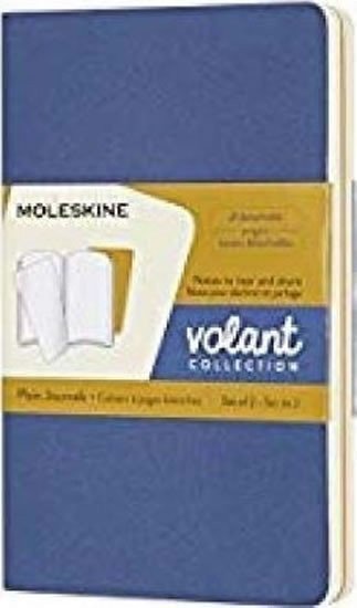 Sešity Moleskine Volant - měkké desky S čisté 2 ks výběr barev - modrý žlutý