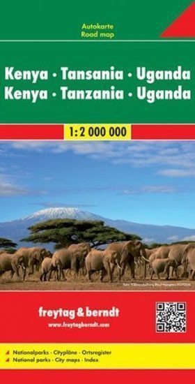 AK 2104 Keňa Tanzanie Uganda Rwanda 12 000 000 automapa