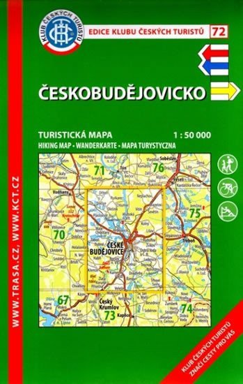 Českobudějovicko KČT 72 150T Turistická mapa