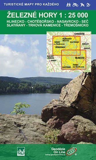 Železné hory 125T 76 Turistické mapy pro každého