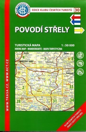 KČT 30 Povodí Střely 150 000 Turistická mapa