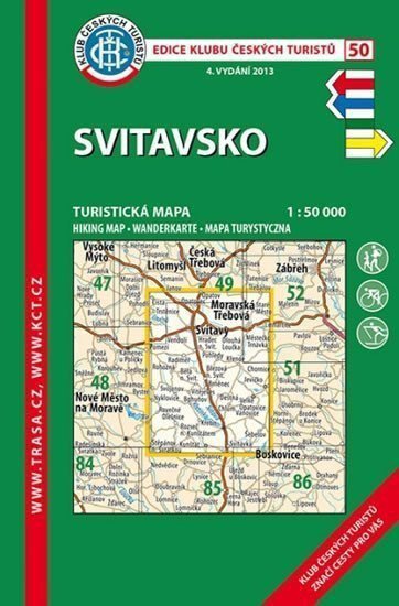 Svitavsko KČT 50 150T Turistická mapa