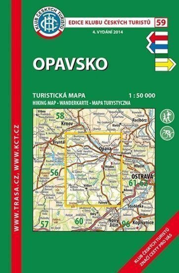 Opavsko KČT 59 150T Turistická mapa