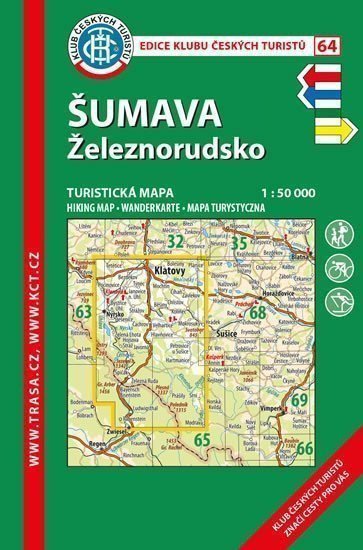 Šumava Železnorudsko KČT 64 150T Turistická mapa