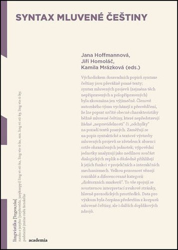 Syntax mluvené češtiny – Hoffmannová Jana