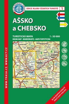 KČT 1 Ašsko a Chebsko 1:50T Turistická mapa (2019)