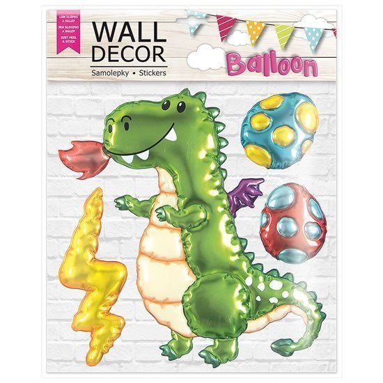 Wall decor Dino - samolepící dekorace 305x38 cm
