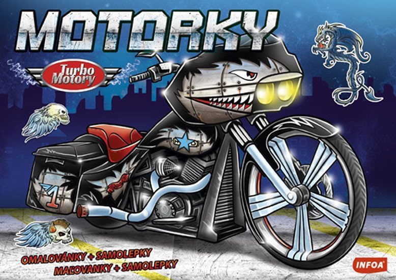 Motorky - Turbo Motory samolepky