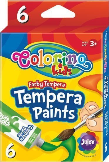 Temperové barvy tuba 6 barev 12 ml