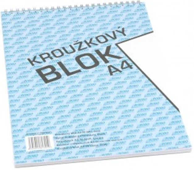 Blok s horní vazbou A4 čistý 50 listů