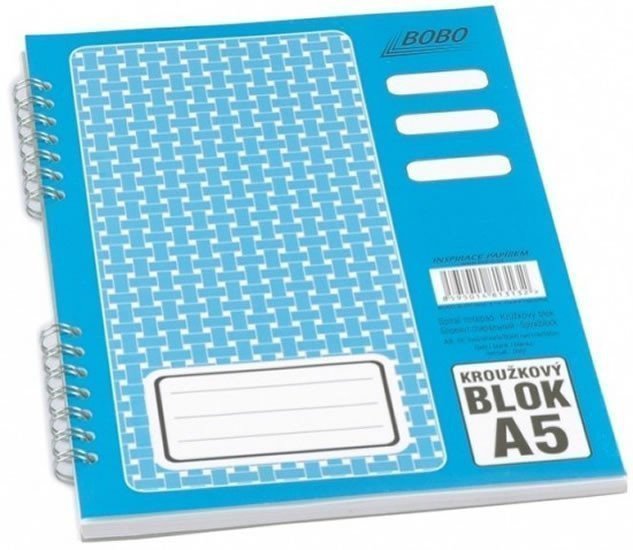 Blok s boční vazbou A5 čistý 50 listů