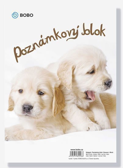 Poznámkový blok ZVÍŘATA A4 čistý 50 listů