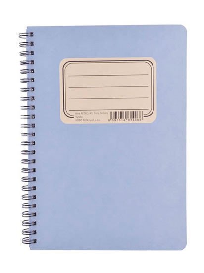 Kroužkový blok RETRO A5 čistý 50 listů