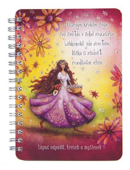 Kroužkový blok RADOST A LÁSKA A6 čistý 50 listů