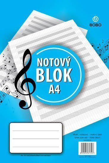 Notový blok A4 25 listů