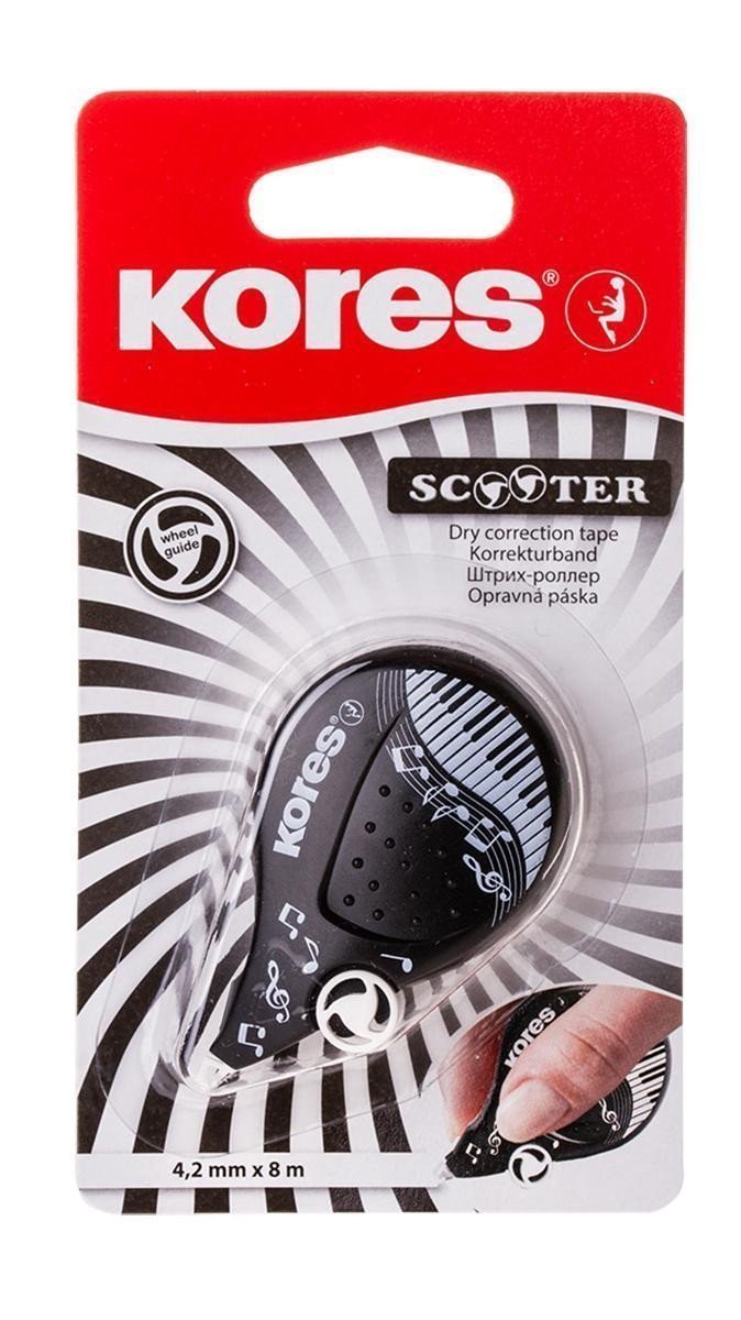 Kores SCOOTER BLACK WHITE mix 42 mm x 8 m