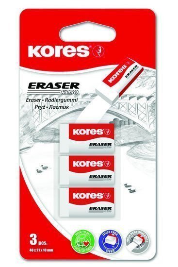 Kores Pryž KE30 BÍLÁ 40 x 21 x 10 mm 3 ks