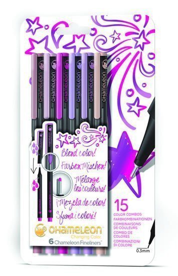Set Chameleon Fineliner - detailní popisovače 6ks - přírodní tóny