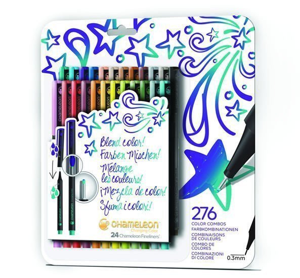 Set Chameleon Fineliner - detailní popisovače 12ks designer tóny