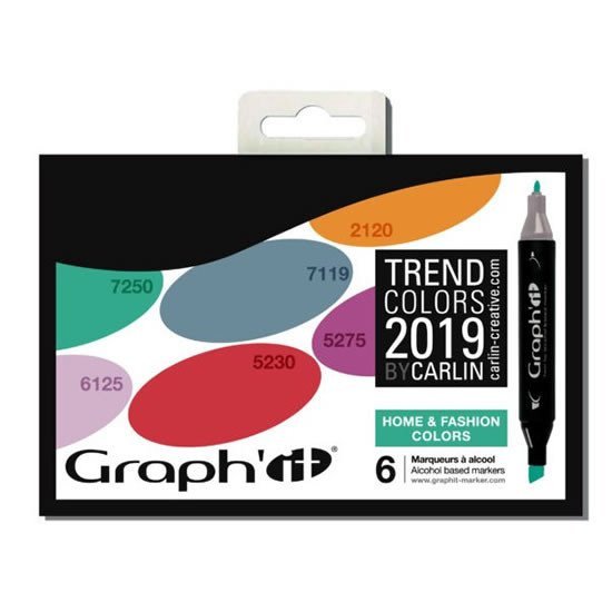 Graphit Set alkoholových popisovačů 6ks - Home and Fashion