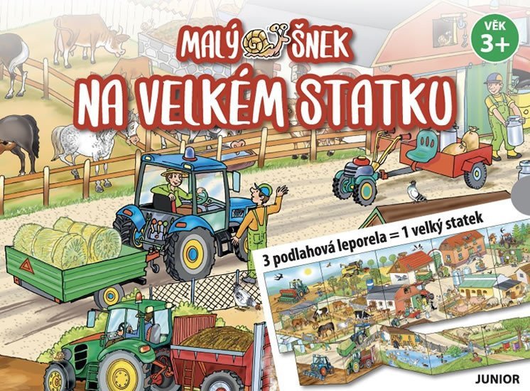 Malý šnek na velkém statku - 3 podlahová leporela 1 velký statek