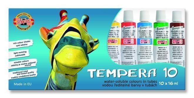 Koh-i-noor barvy temperovétempery sada 10 x16 ml - Žirafa