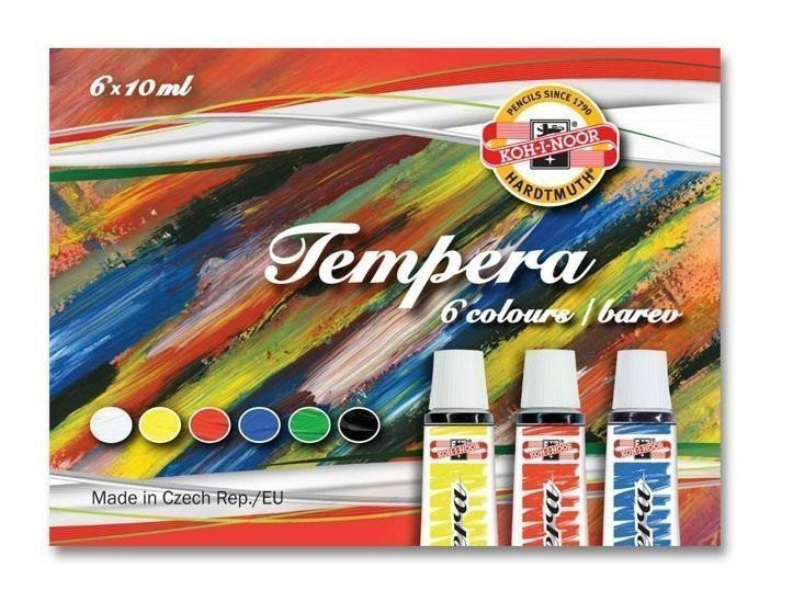 Koh-i-noor barvy temperovétempery sada 6 x10 ml