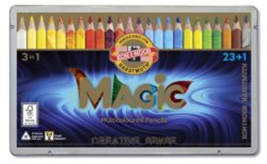 Koh-i-noor pastelky MAGIC multibarevné 231 ks v sadě