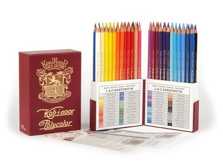 Koh-i-noor pastelky umělecké POLYCOLOR retro souprava 48 ks
