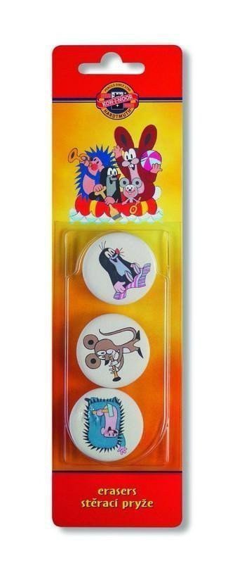 Koh-i-noor stěrací pryžguma Krtek 3 ksměkká