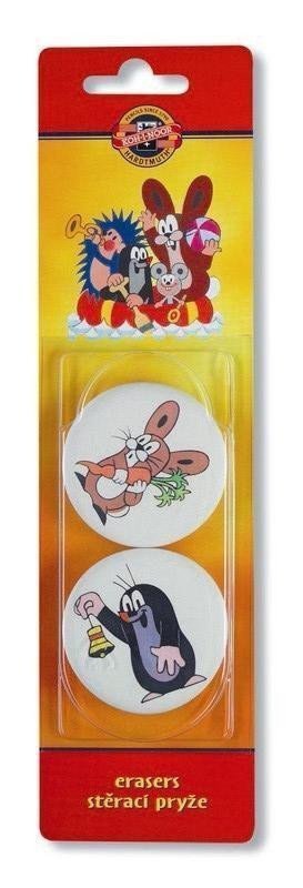 Koh-i-noor stěrací pryžguma Krtek 2 ksměkká