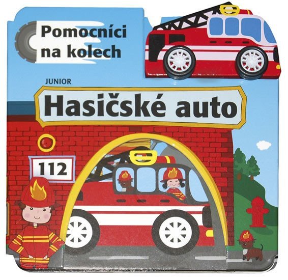 Hasičské auto - Pomocníci na kolech dřevěné ekologicky nezávadné autíčko – group of authors