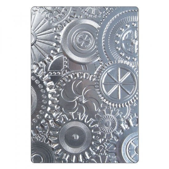 SIZZIX embosovací kapsa 3D - ozubená kola16 x 115 cm