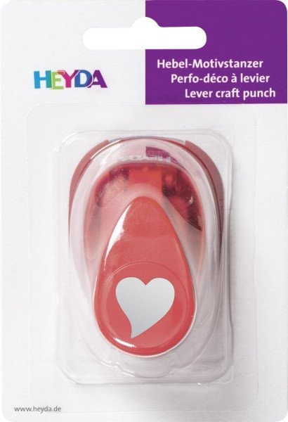 HEYDA ozdobná děrovačka velikost S - srdce elegant 1,7 cm