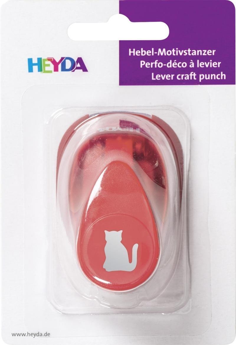 HEYDA ozdobná děrovačka velikost S - kočička 17 cm